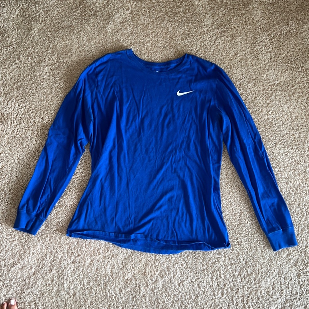 Large blue Nike shirt